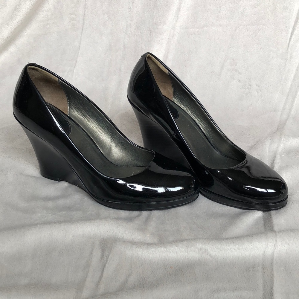 Cole Haan, Margot 75 Wedge, Black Patent